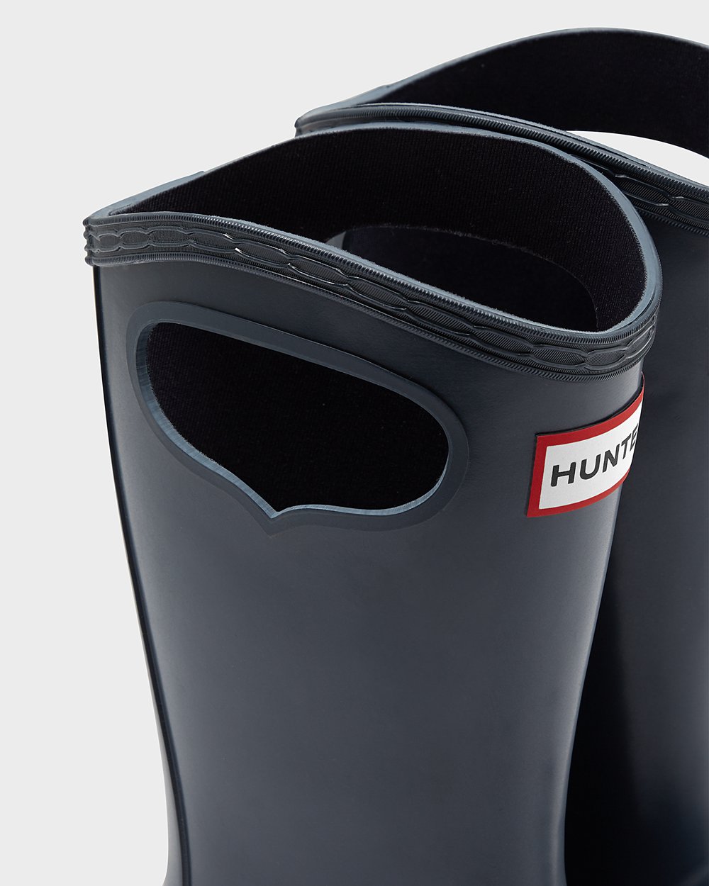 Kids Rain Boots - Hunter Original Grab Handle (80JYNPUGC) - Navy